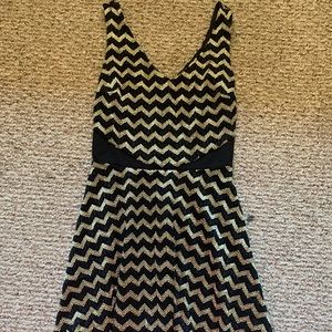 A black and gold dress.